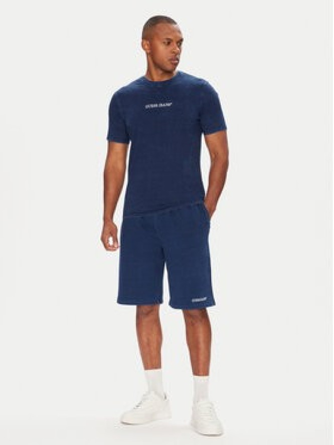 Guess Jeans T-Shirt M5YI34 KCTG1 Niebieski Slim Fit