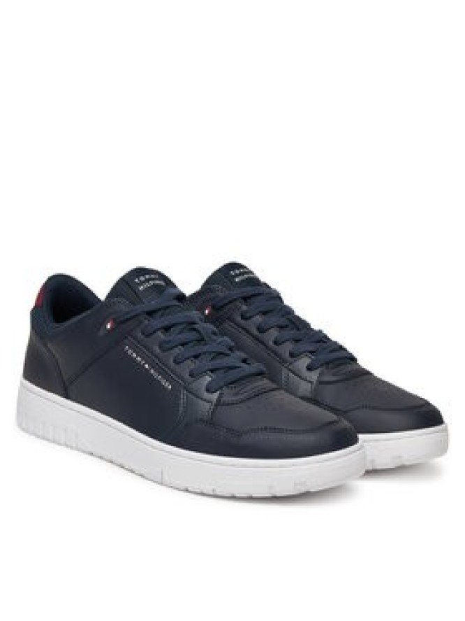 Tommy Hilfiger Sneakersy Basket Core Lite Lth Mix FM0FM05518 Granatowy