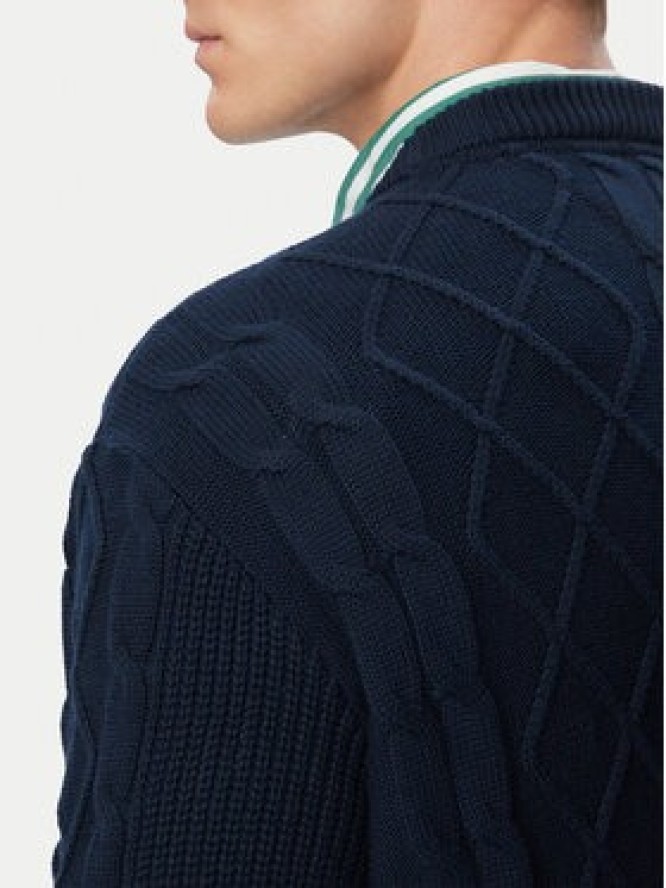 Tommy Jeans Sweter DM0DM23405 Granatowy Regular Fit