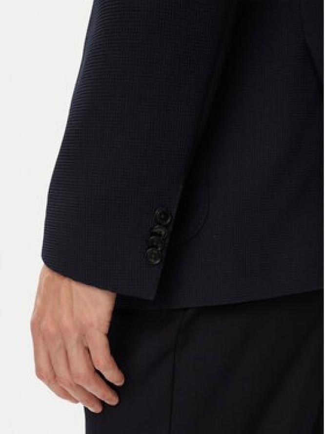 BOSS Marynarka H-Hutson-3PP-263 50567514 Granatowy Slim Fit