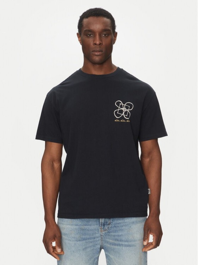 Quiksilver T-Shirt EQYZT08032 Czarny Oversize