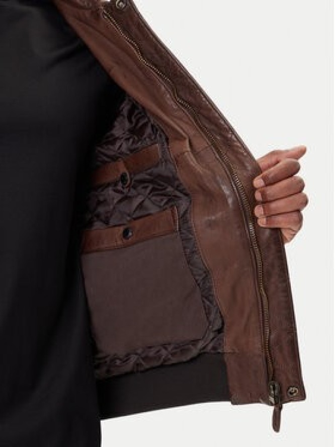 Aeronautica Militare Kurtka skórzana 252PN0963U100839 Brązowy Regular Fit