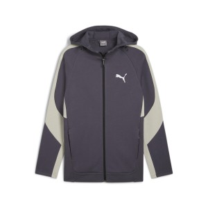Męska rozpinana bluza z kapturem EVOSTRIPE PUMA Galactic Gray