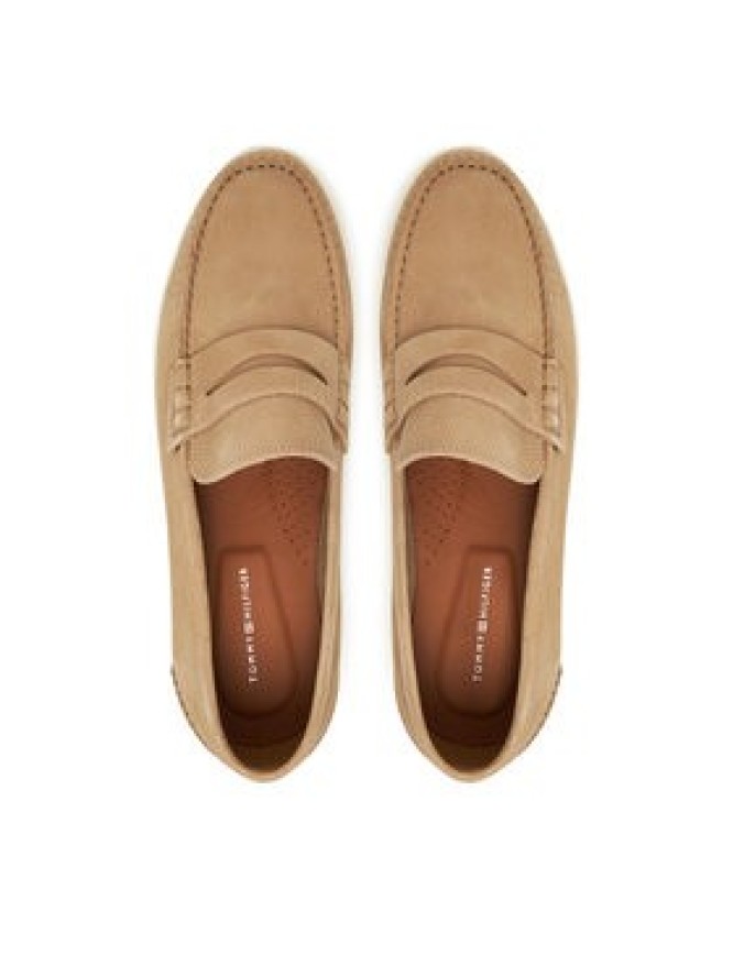 Tommy Hilfiger Mokasyny Nubuck P Loafer FM0FM05350 Beżowy