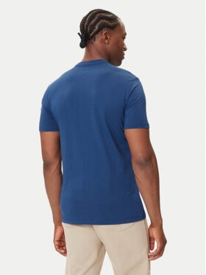 Calvin Klein Jeans T-Shirt Glitched Logo LV04RC858G Niebieski Regular Fit