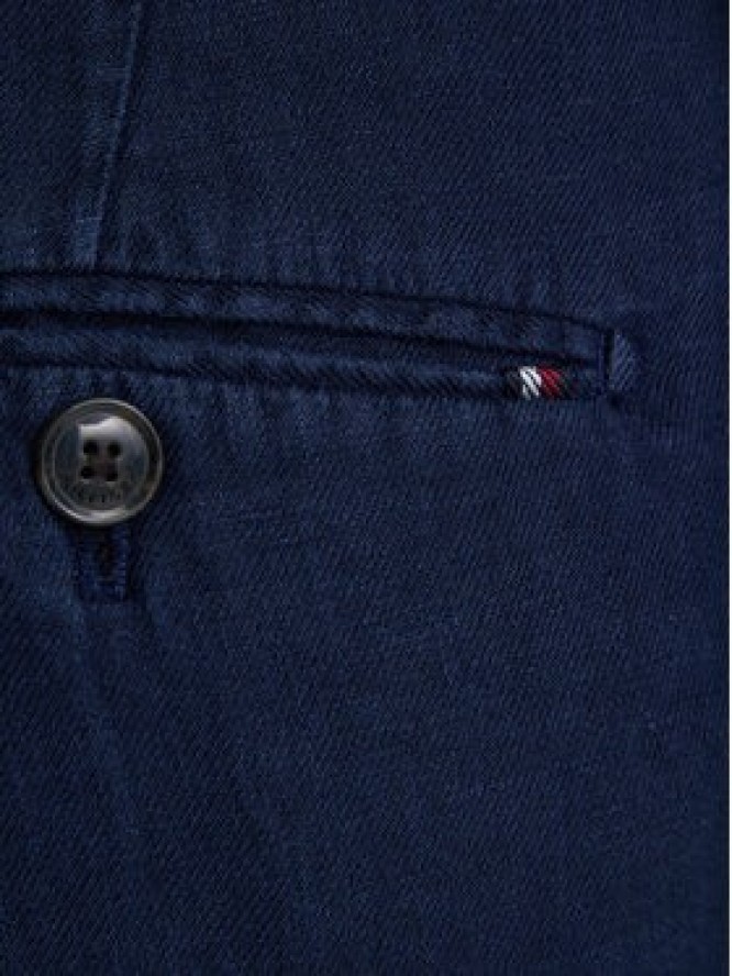 Tommy Hilfiger Spodnie materiałowe Smart Casual MW0MW42708 Granatowy Regular Fit