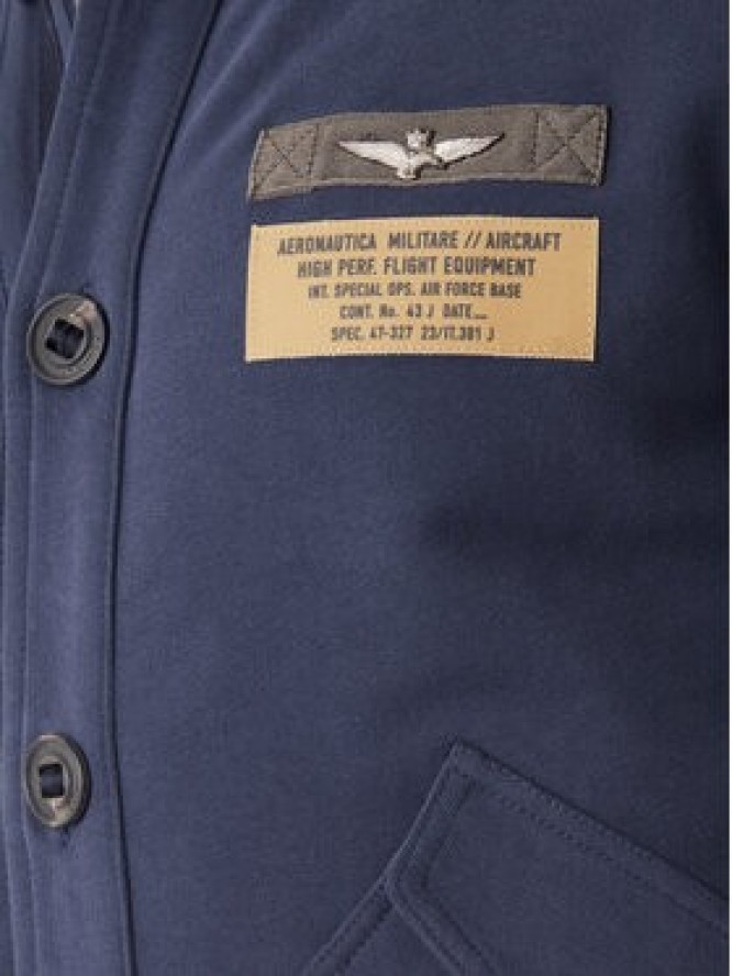 Aeronautica Militare Bluza 252FE2072UF00669 Granatowy Regular Fit