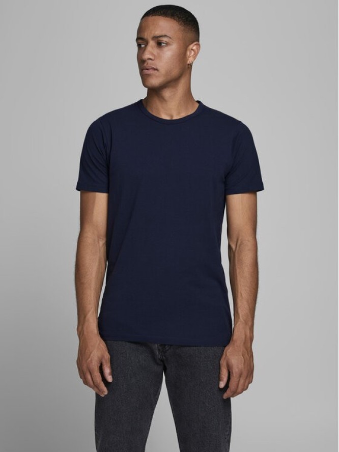 Jack & Jones T-Shirt Basic 12058529 Granatowy Stretch Fit