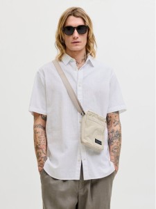 Jack & Jones Koszula Summer 12289160 Biały Regular Fit