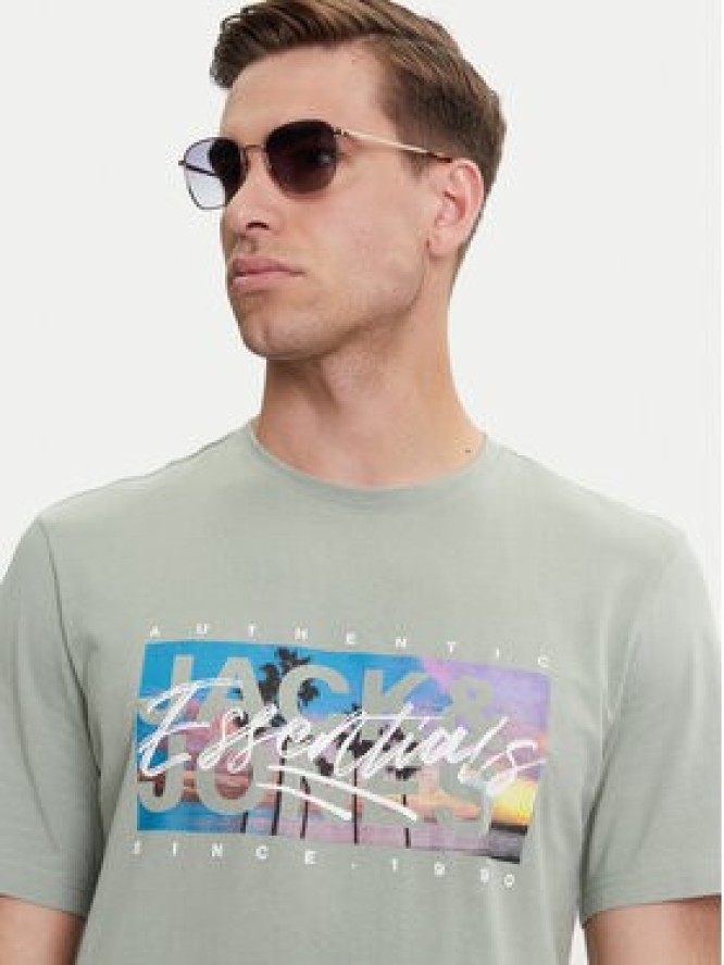 Jack & Jones T-Shirt Colton 12268438 Zielony Standard Fit