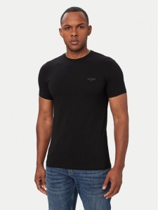 Guess T-Shirt M6YI24 K3728 Czarny Extra Slim Fit