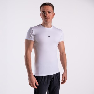 Koszulka slim basic DZIK® biała