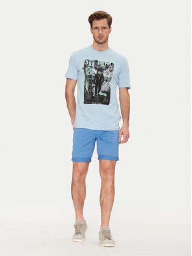 Blend Szorty materiałowe 20717939 Niebieski Regular Fit