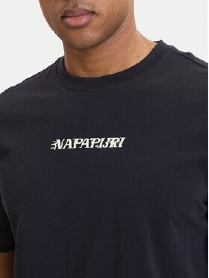 Napapijri T-Shirt S-Flint NP0A4FZZ Czarny Regular Fit