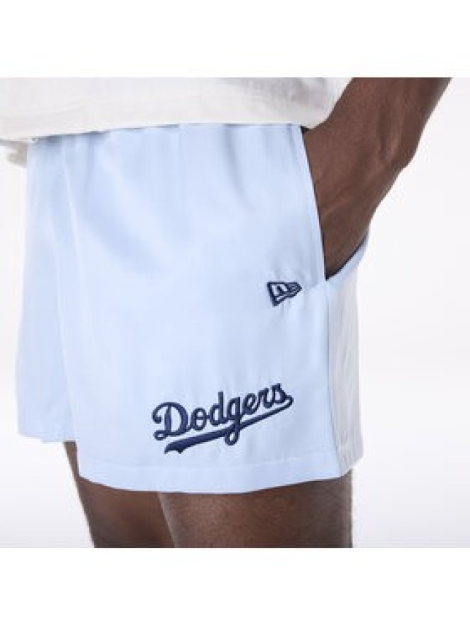 New Era Szorty sportowe LA Dodgers MLB Woven 60596373 Błękitny Regular Fit