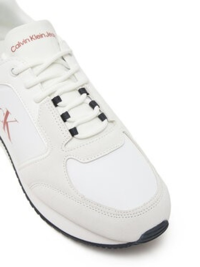 Calvin Klein Jeans Sneakersy Retro Sock Runner Mg YM0YM01152 Biały