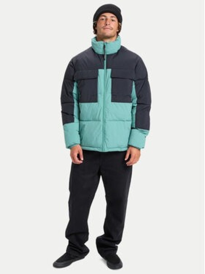 Quiksilver Kurtka zimowa Stay Puff EQYJK04179 Turkusowy Regular Fit