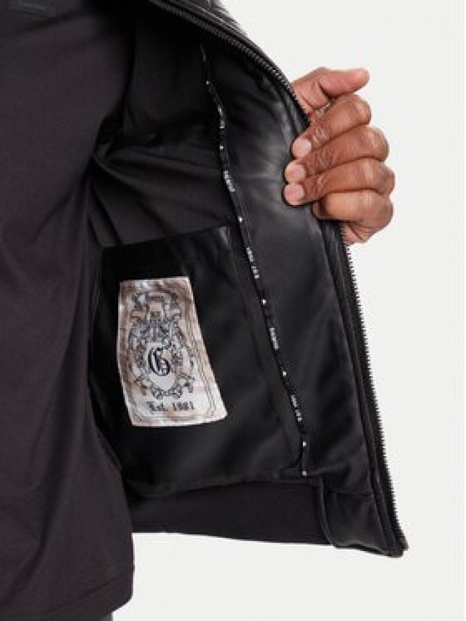 Guess Kurtka z imitacji skóry M5BL2E W1050 Czarny Regular Fit