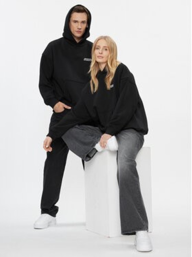 2005 Bluza Unisex Basic Czarny Relaxed Fit