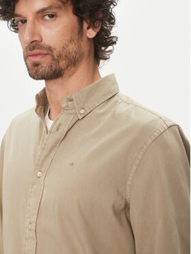 Calvin Klein Koszula K10K114200 Beżowy Comfort Fit