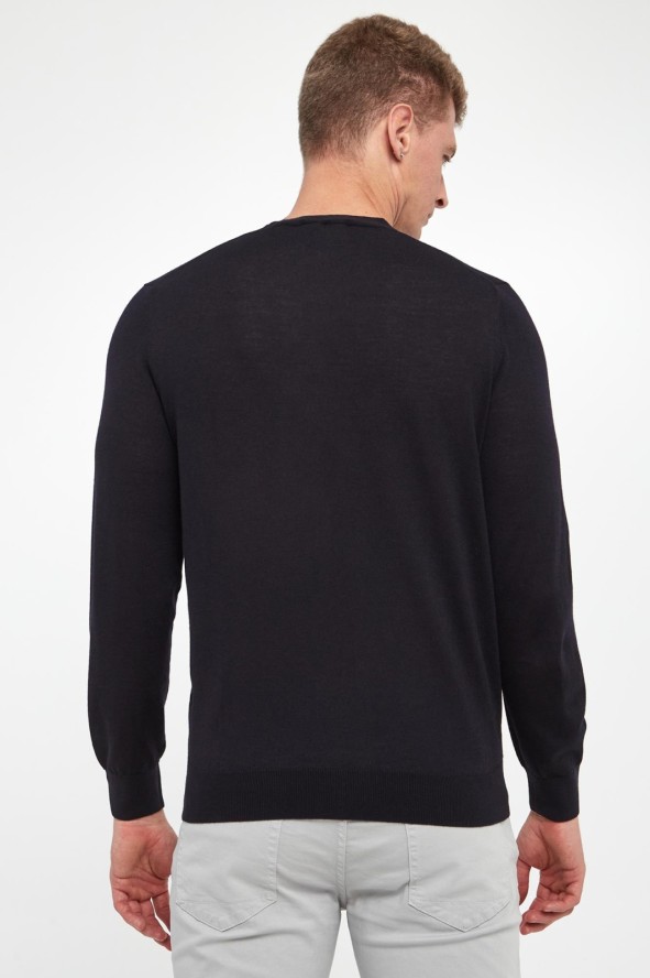 Sweter męski z wełny merino LIU JO