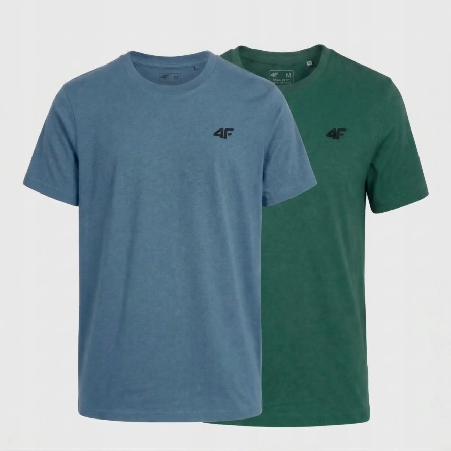 KOSZULKA MĘSKA LIMITOWANA 4F T-SHIRT KOMPLET ZESTAW 2 SZTUKI S M3948 SS26