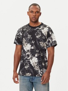 Versace Jeans Couture T-Shirt 79GAH6R0 JS516 Czarny Regular Fit