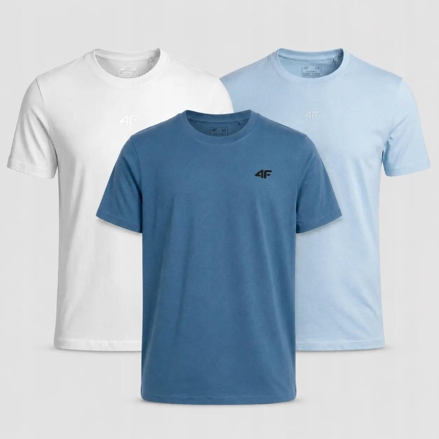 KOMPLET KOSZULEK MĘSKICH 4F ZESTAW 3PAK T-SHIRT