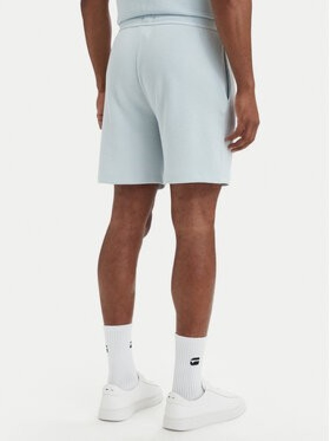 BOSS Szorty sportowe Waffle 50535884 Niebieski jasny Regular Fit