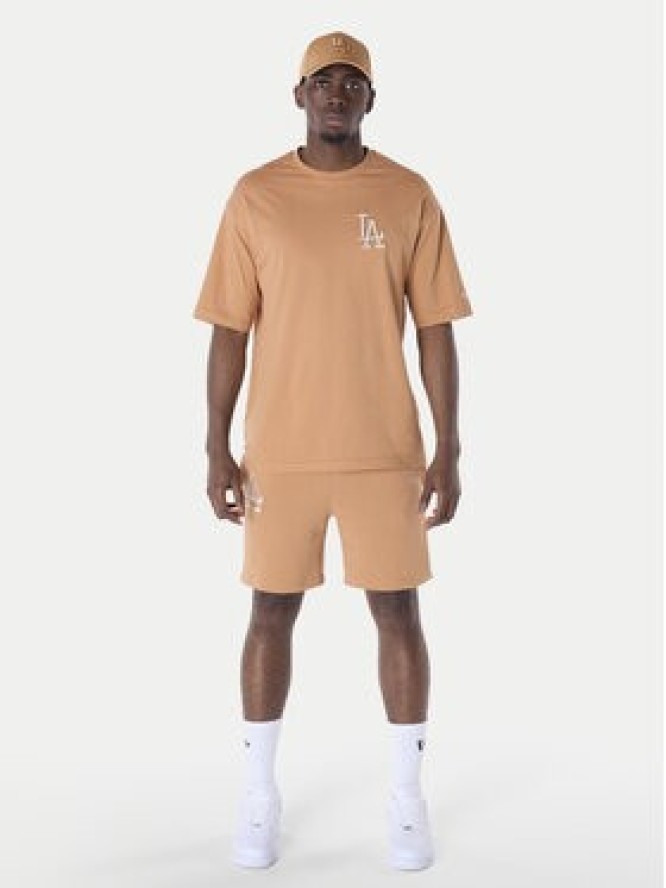 New Era Szorty sportowe LA Dodgers MLB League Essential 60596178 Pomarańczowy Regular Fit