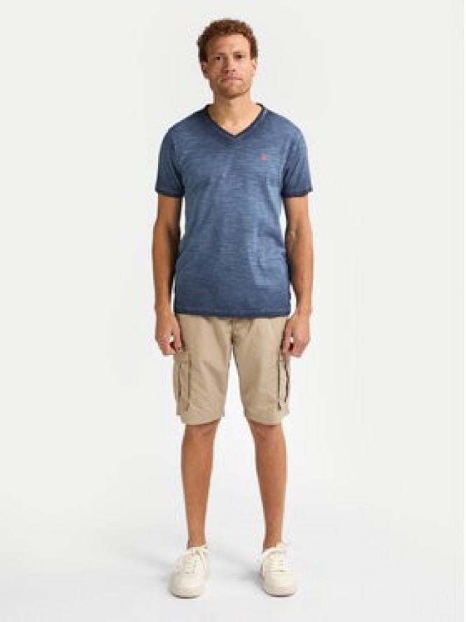 Petrol Industries T-Shirt M-1050-TSV662 Granatowy Regular Fit