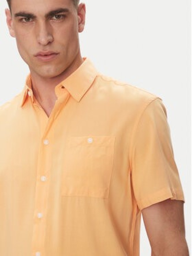 Blend Koszula 20716363 Pomarańczowy Regular Fit