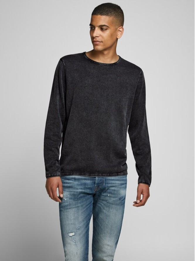 Jack & Jones Sweter Leo 12174001 Czarny Regular Fit