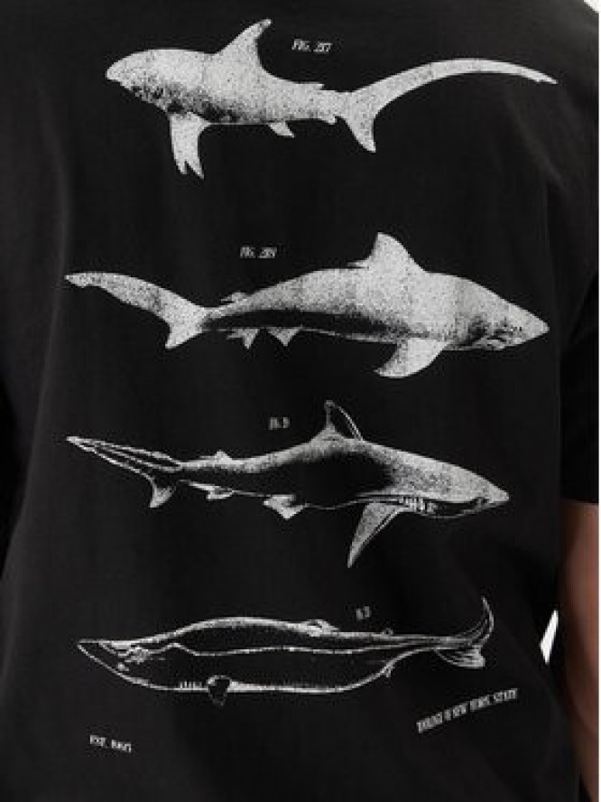 HUGO T-Shirt Nofishix 50554370 Czarny Regular Fit