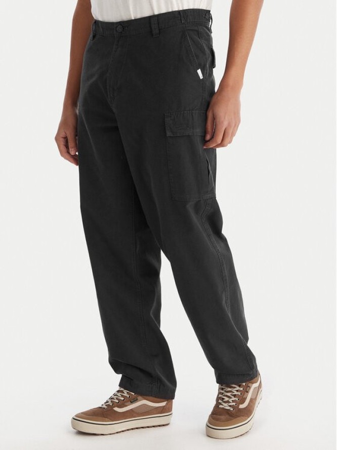 Element Spodnie cargo Relax Cargo ELYNP00203 Czarny Relaxed Fit