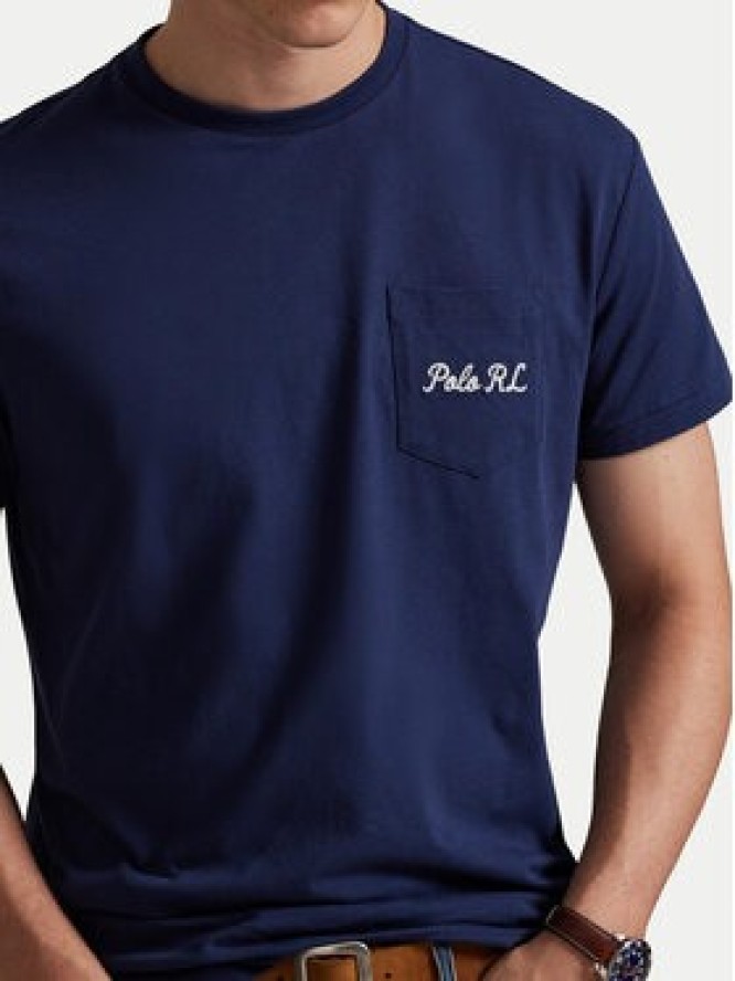 Polo Ralph Lauren T-Shirt 710B16610001 Granatowy Regular Fit