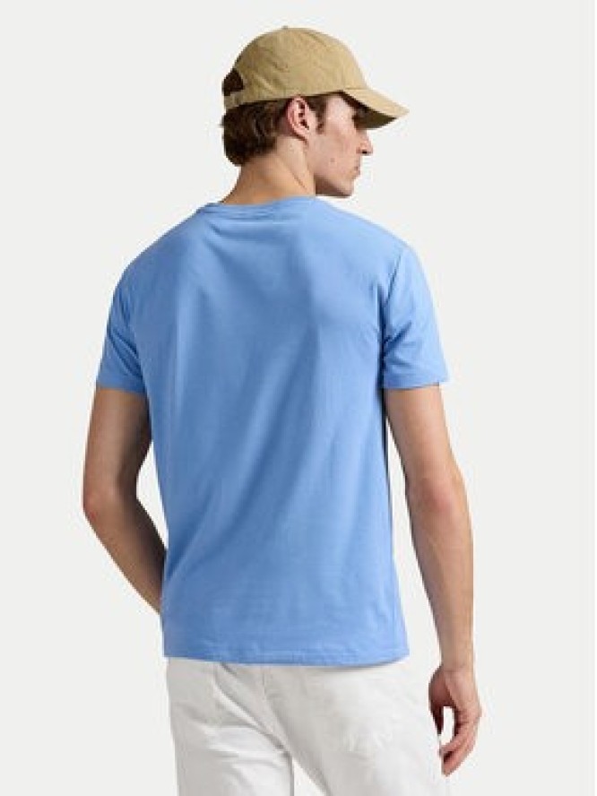 Polo Ralph Lauren T-Shirt 710671438454 Błękitny Custom Slim Fit