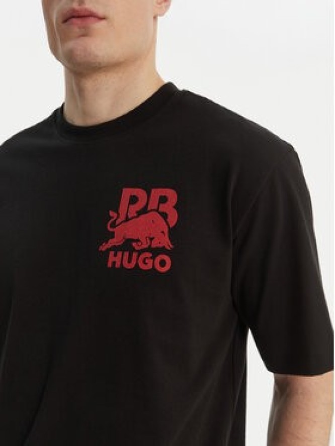 HUGO T-Shirt Delel_RB 50564572 Czarny Relaxed Fit