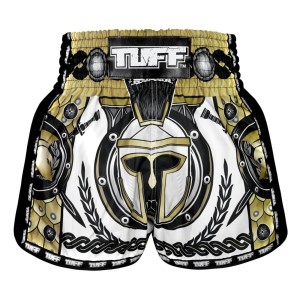 Spodenki treningowe TUFF Golden Gladiator in White