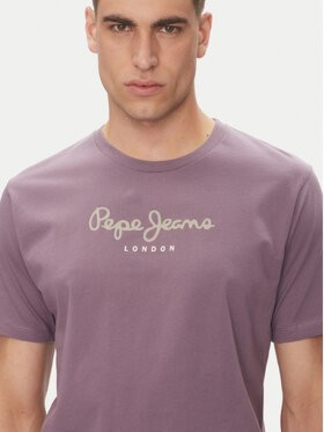 Pepe Jeans T-Shirt Eggo N PM508208 Fioletowy Regular Fit