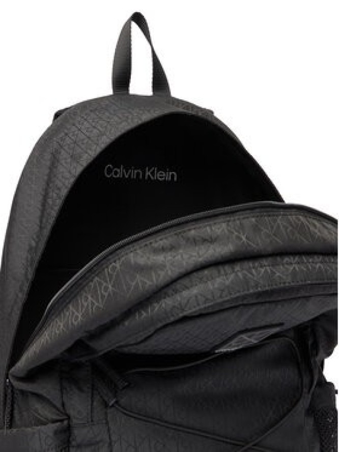 Calvin Klein Plecak Utility Emblem Bungee Backpack LV04D3301G Czarny