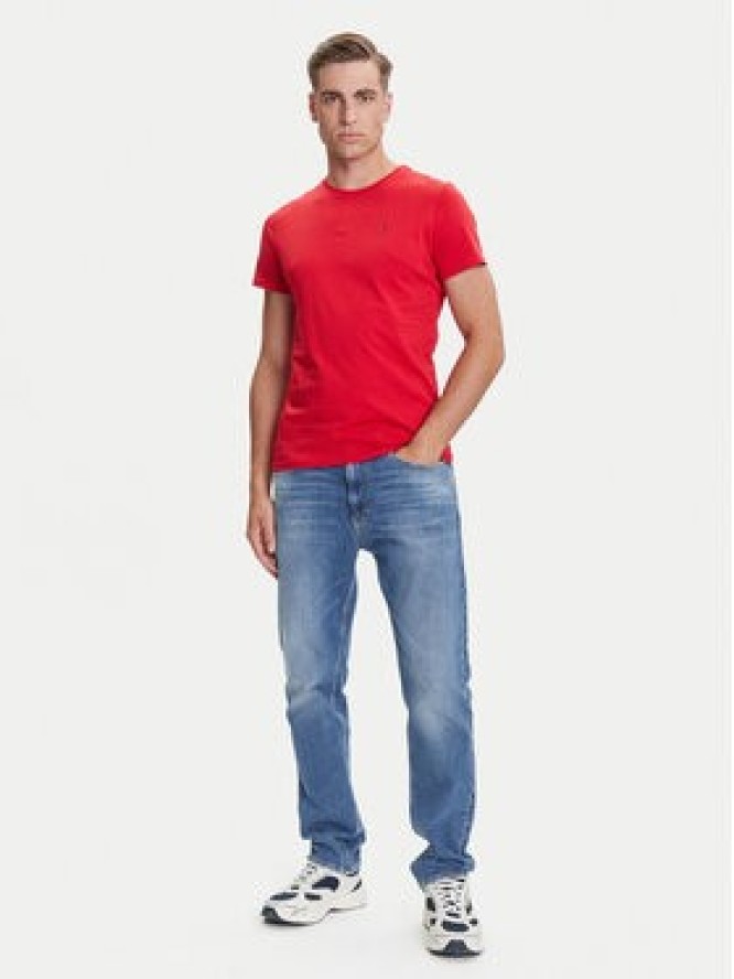 Tommy Jeans T-Shirt DM0DM04411 Czerwony Slim Fit
