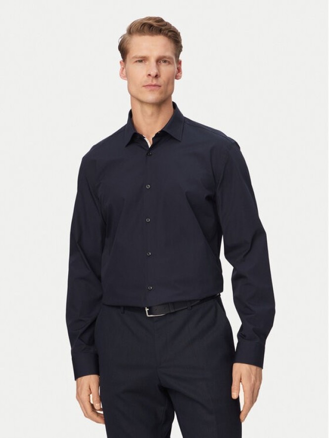 HUGO Koszula Koey 50561154 Granatowy Slim Fit