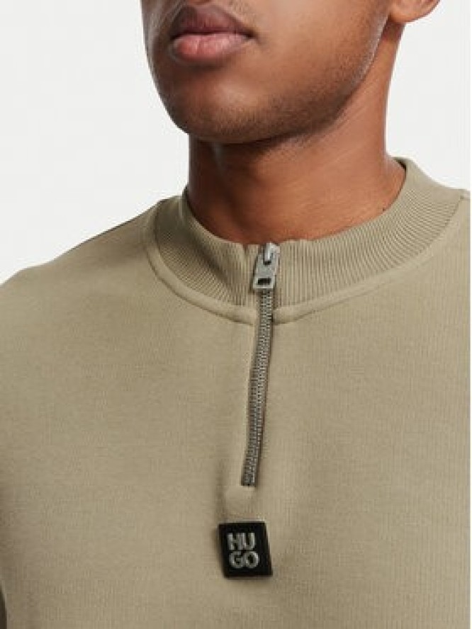 HUGO T-Shirt Dabi 50563018 Beżowy ciemny Regular Fit