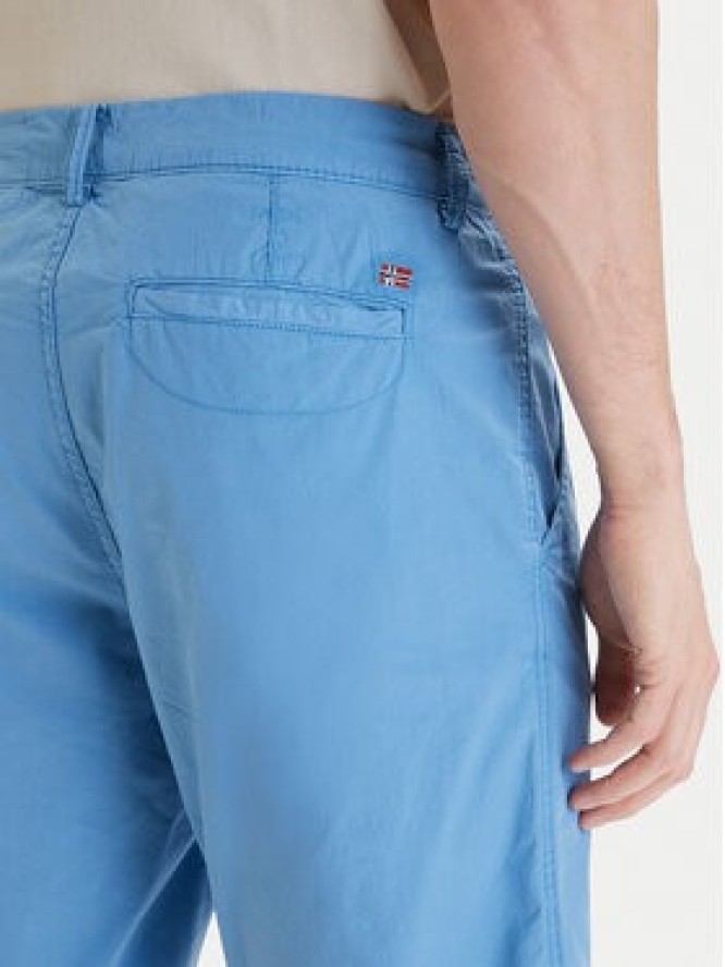 Napapijri Szorty materiałowe Nakuru 6 NP0A4HRV Niebieski Regular Fit