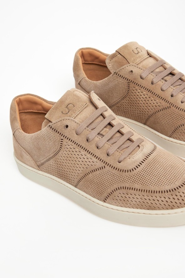 Sneakersy męskie zamszowe CESARE CASADEI