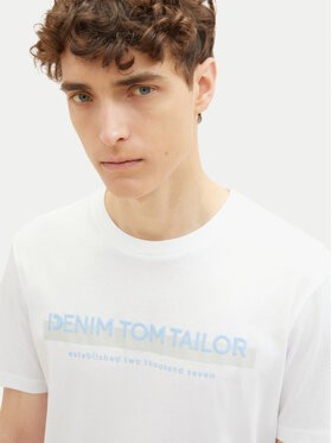 Tom Tailor Denim T-Shirt 1037653 Biały Basic Fit