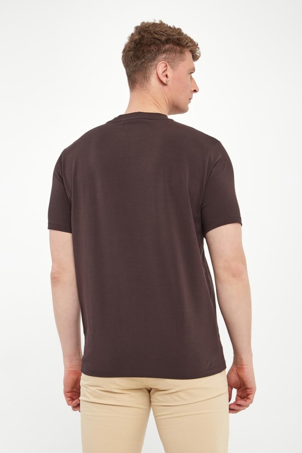 T-shirt męski z nadrukiem logo KARL LAGERFELD
