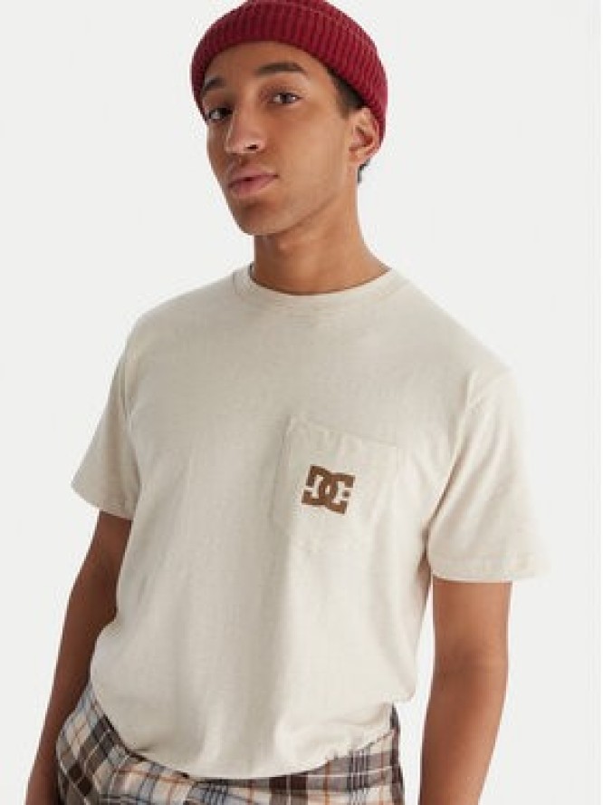 DC Shoes T-Shirt Star Pocket ADYZT05377 Beżowy Regular Fit