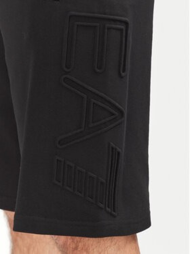 EA7 Emporio Armani Szorty sportowe 7M000153 AF10432 UC001 Czarny Regular Fit